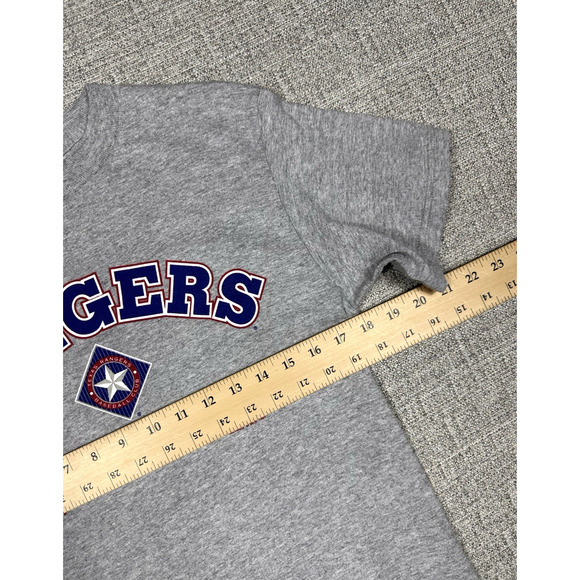 Vintage Texas Rangers Lee Sport Heathered Gray Graphic T-Shirt Nutmeg 1997 Sz S - Picture 4 of 9